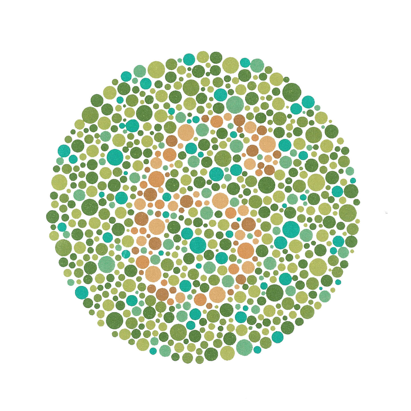 Photo d'un chiffre orange sur fond vert