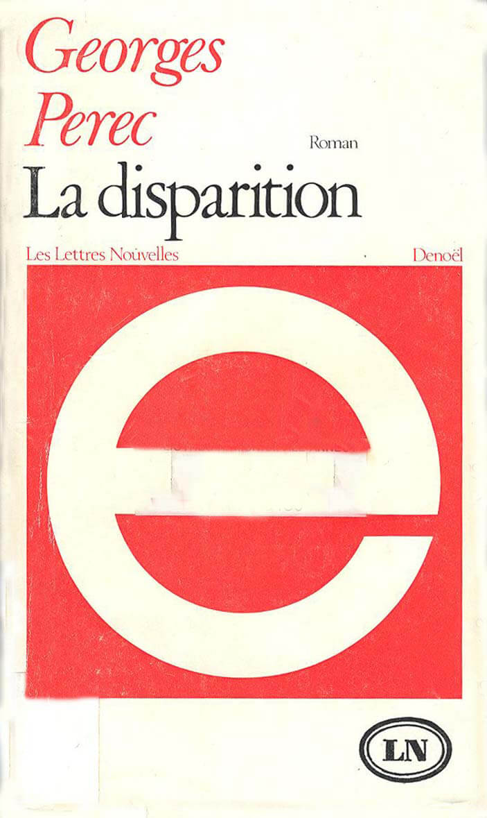 Couverture du livre 'La Disparition' de Georges Perec